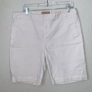 Banana Republic Cotton Blend White Shorts Size M